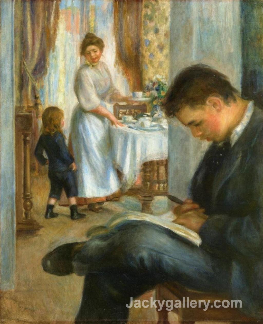 Breakfast at Berneval by Pierre Auguste Renoir paintings reproduction